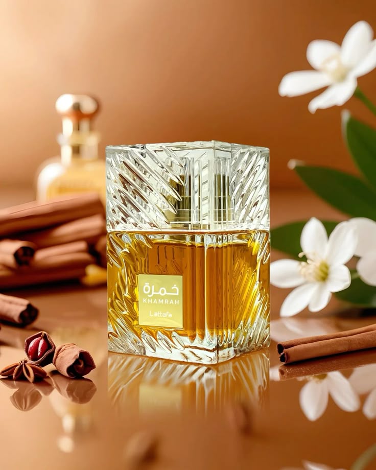 Lattafa Khamrah – warm cinnamon vanilla oil perfume available at Aromatix by Qasim